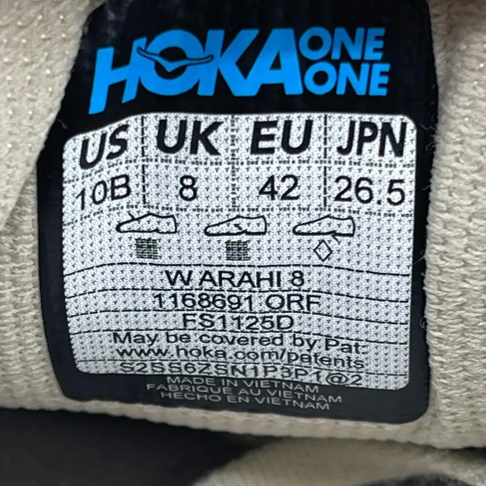Hoka One One Arahi 8 Shoes Womens Size 10 B Green Running Comfort Walking Gym
